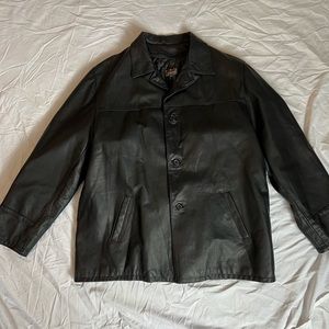 Italian Leather Jacket. Zip in liner.